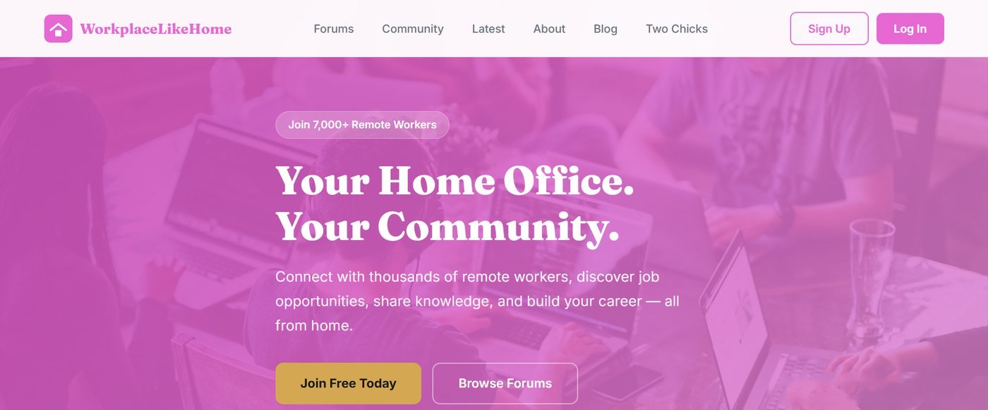 WorkplaceLikeHome Two community platform